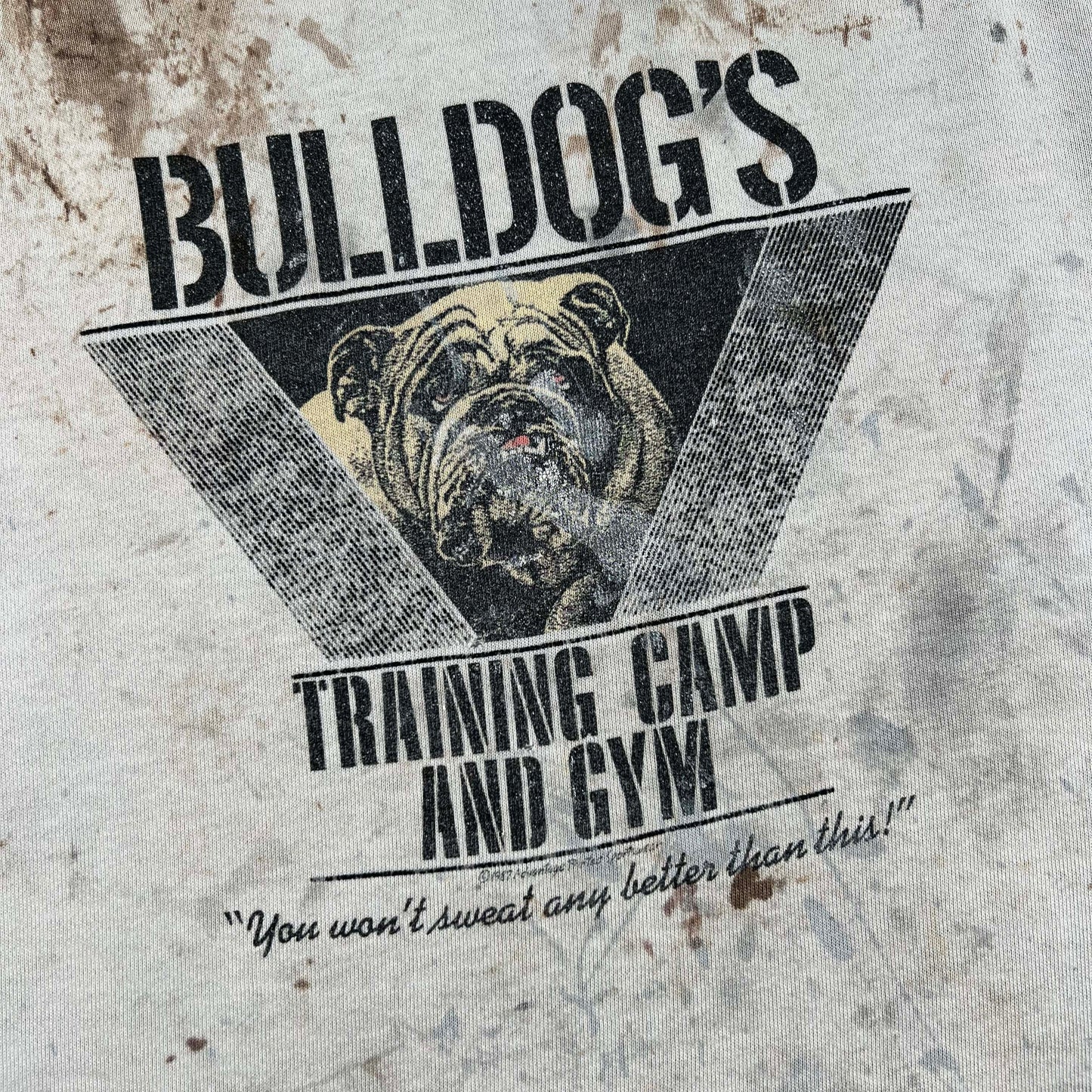80s Bulldogs Paint Covered Sweatshirt- L