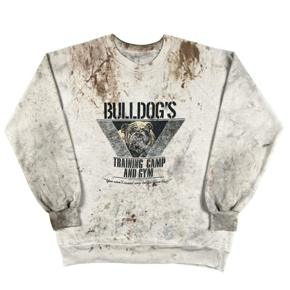 80s Bulldogs Paint Covered Sweatshirt- L