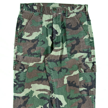 70s Camo Fatigue Cargo Pants- 31x32.5