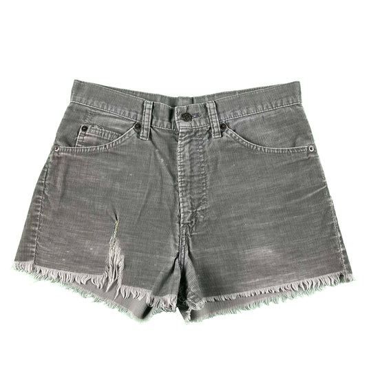 70s Levi's 517 Cut Off Corduroy Booty Shorts- 29x1.5