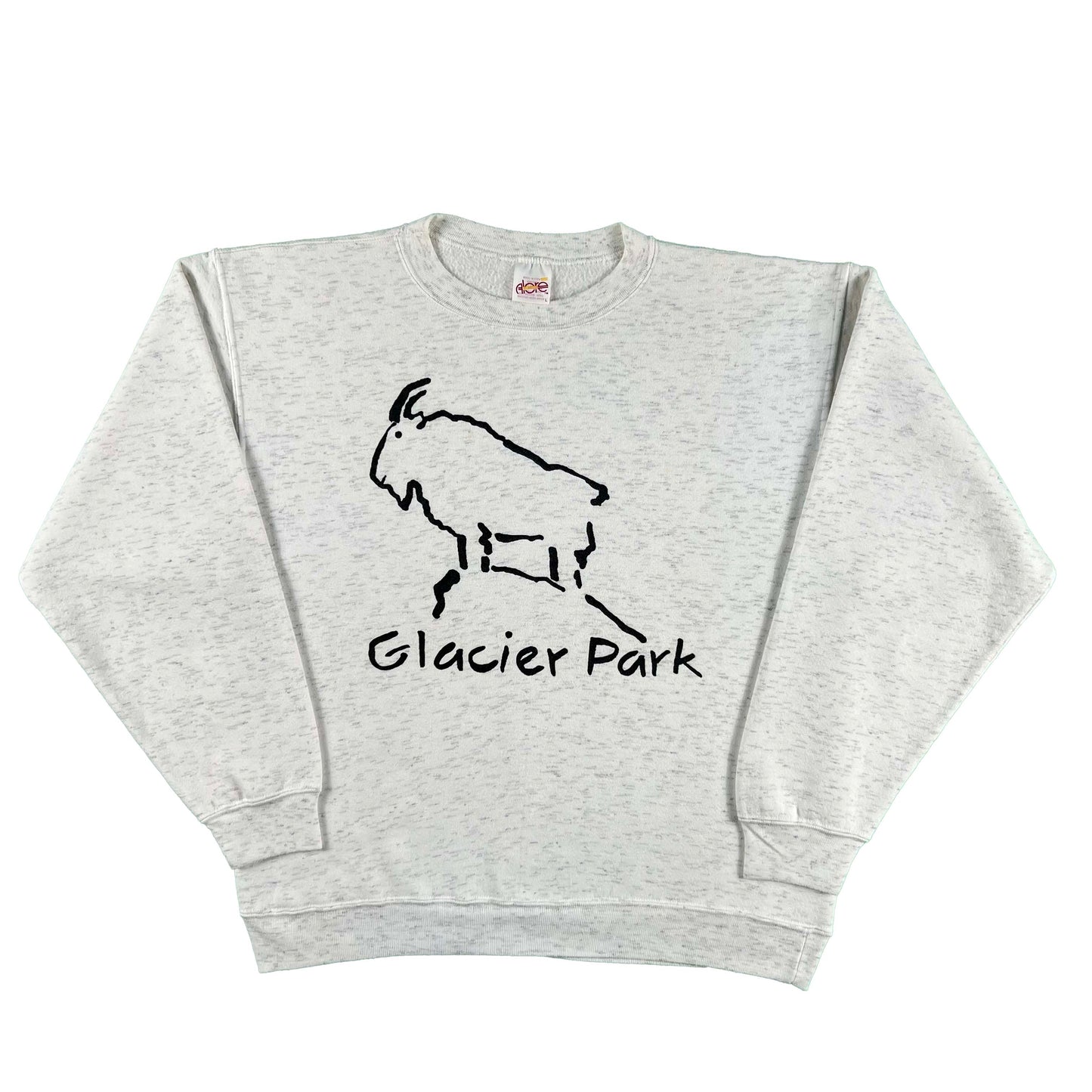 90s Glacier Park Mountain Goat Sweatshirt- L