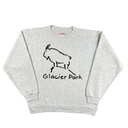 90s Glacier Park Mountain Goat Sweatshirt- L