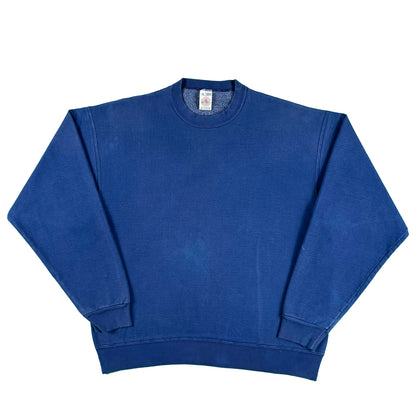 90s Super Heavyweight Blank Blue Sweatshirts- SELECT SWEAT