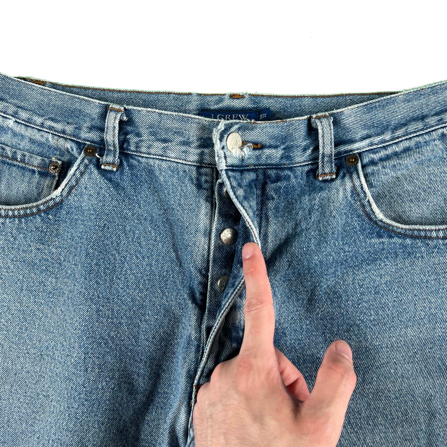 90s J.Crew Flannel Lined Denim- 33x31