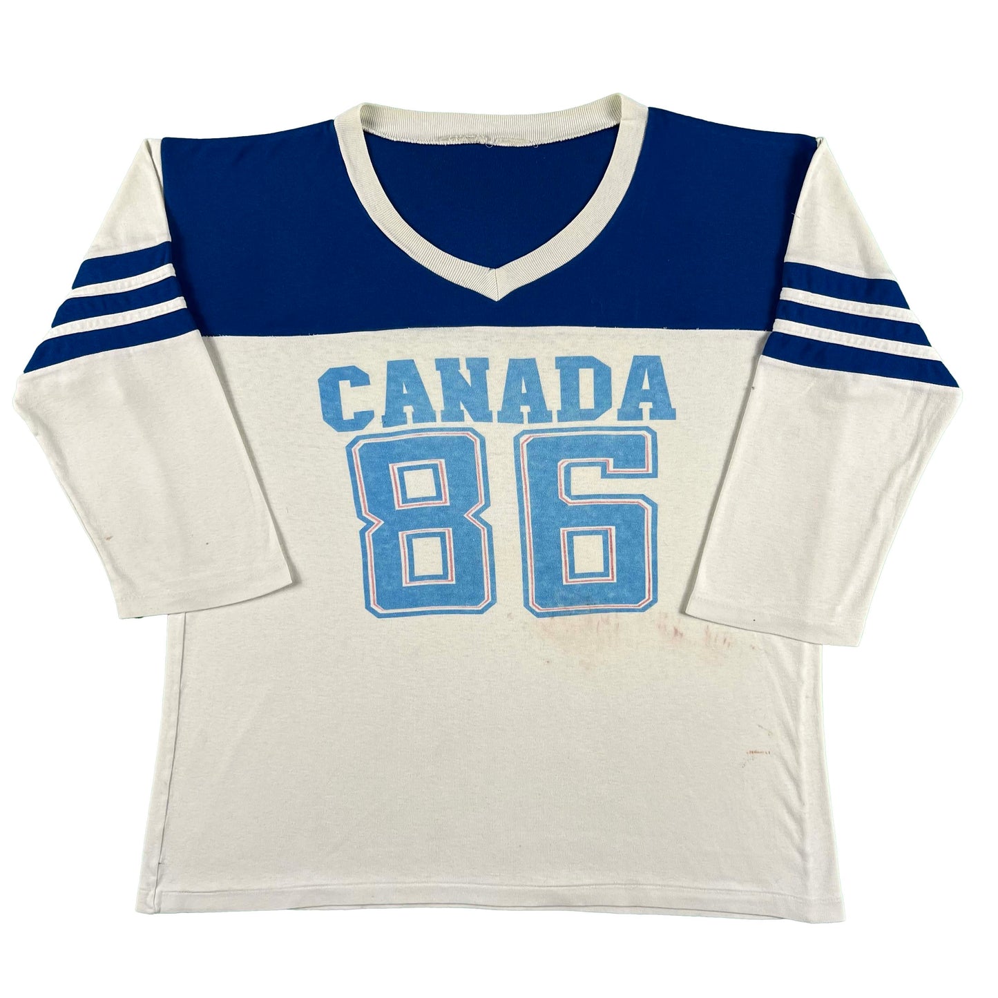 70s Canada Hockey Jersey Tee- L