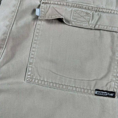 90s Levi's Silvertab Baggy Khaki Shorts- 32x9.5