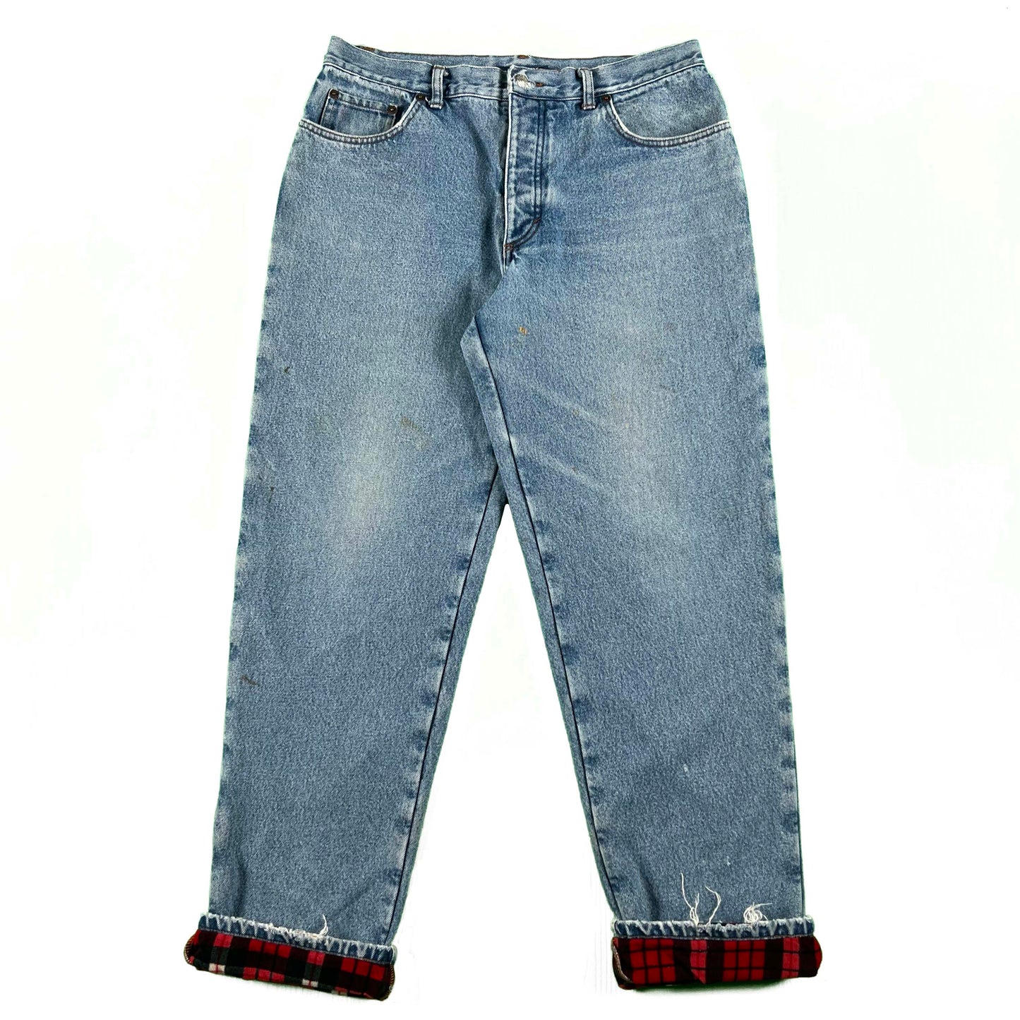 90s J.Crew Flannel Lined Denim- 33x31