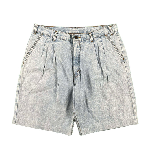 90s Levi's Silvertab Pleated Denim Shorts- 31x8.5