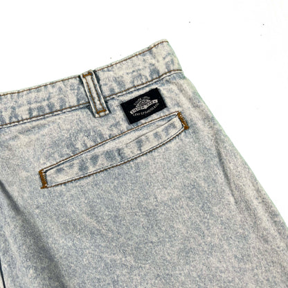 90s Levi's Silvertab Pleated Denim Shorts- 31x8.5