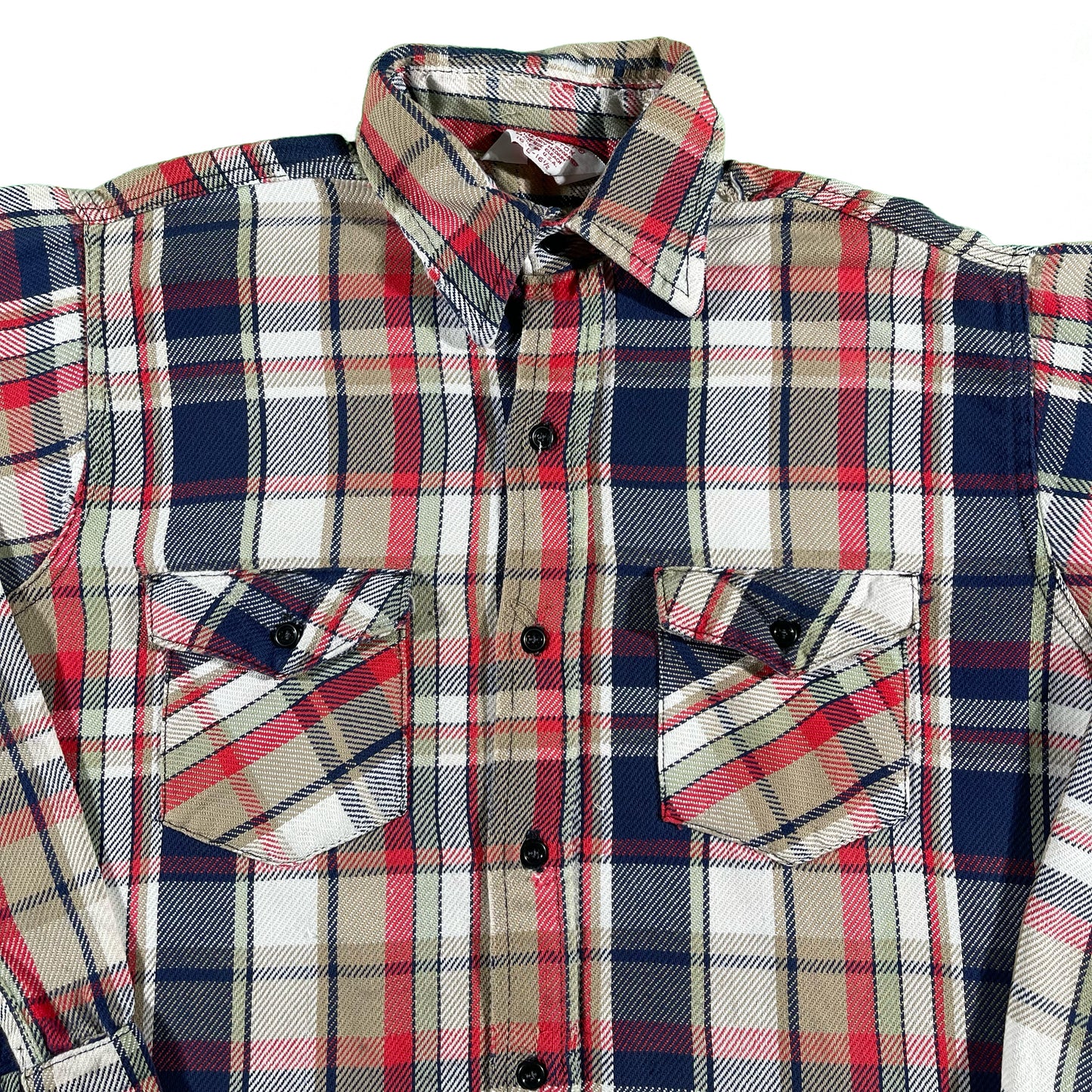 70s Frostproof Cotton Flannel- L