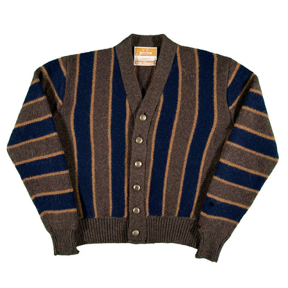 70s Jantzen Boxy Striped Cardigan- M