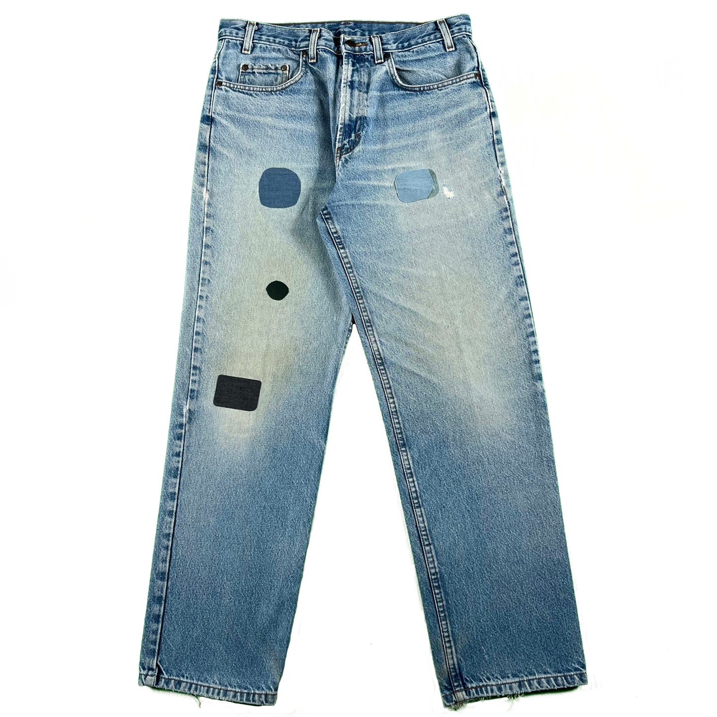 Beautifully Faded & Patched Denim- 33x31