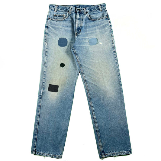 Beautifully Faded & Patched Denim- 33x31