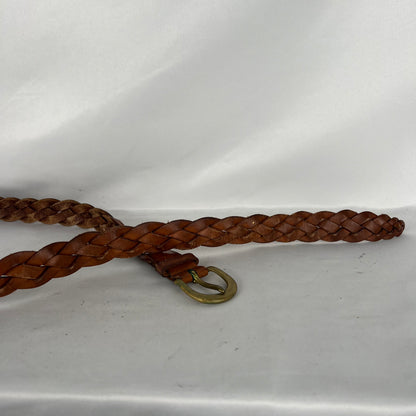 80s Eddie Bauer Braided Leather Belt- 32"-36"