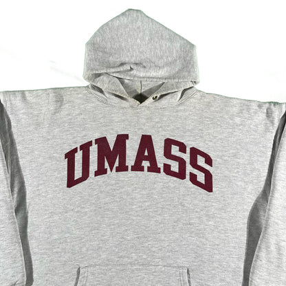 80s UMASS Champion Double Face Reverse Weave Hoodie- XL