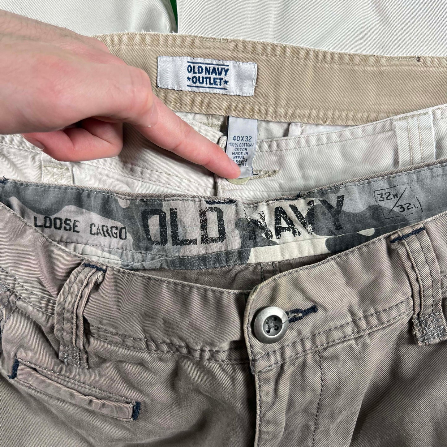 Vintage Old Navy Cargo Pants- SELECT PAIR