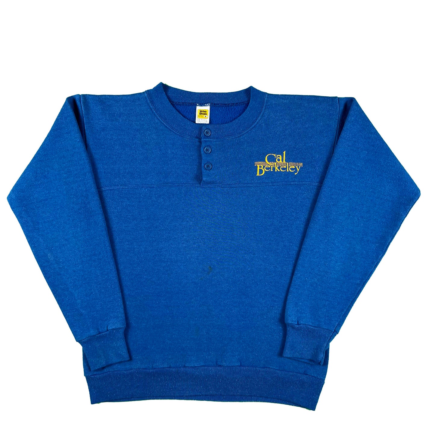 70s/80s Cal Berkeley Henley Sweatshirt- M