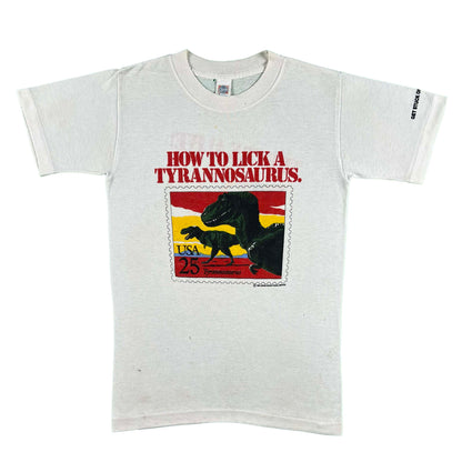 80s USPS Tyrannosaurus Stamp Tee- XS