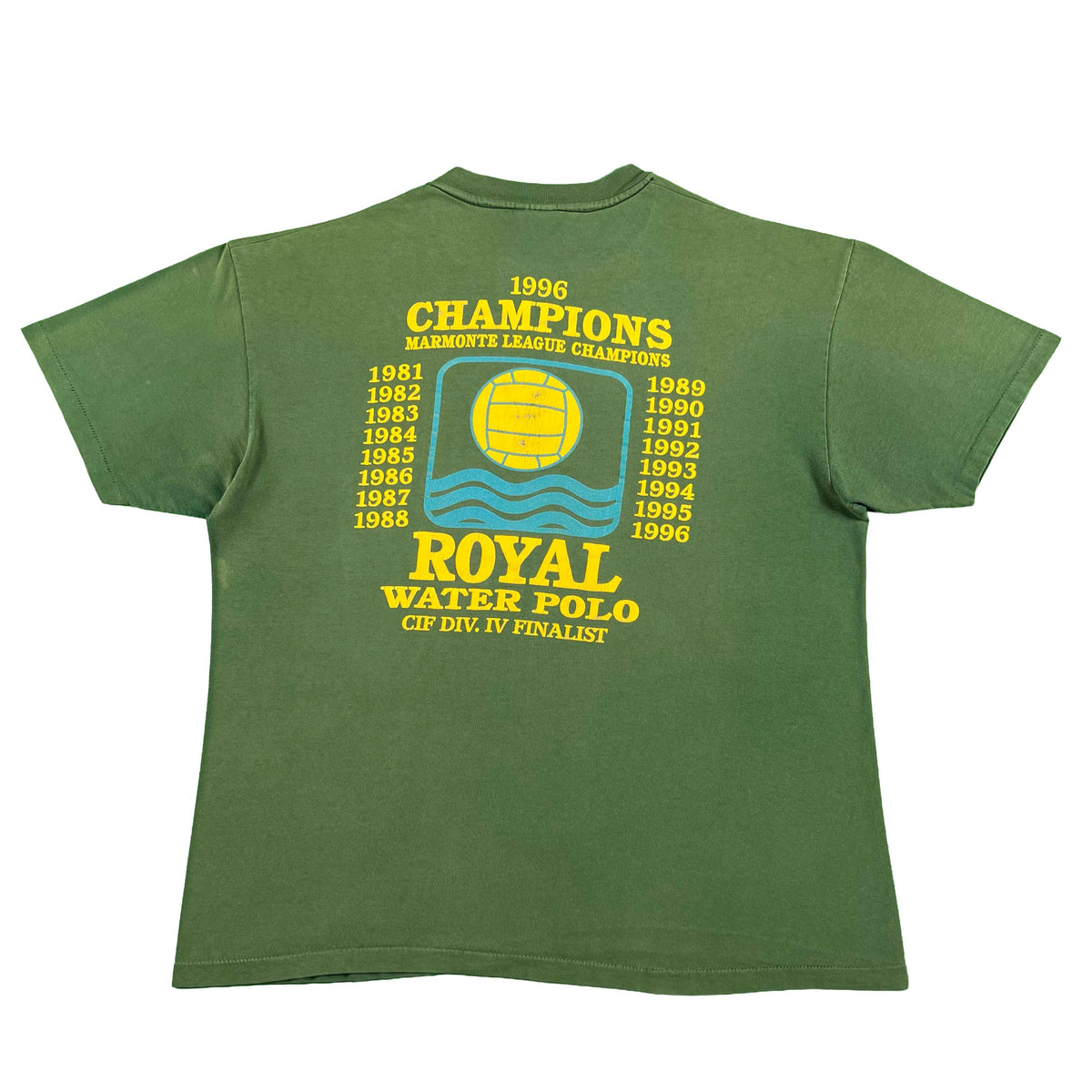90s Super Sun Faded Water Polo Tee- XL