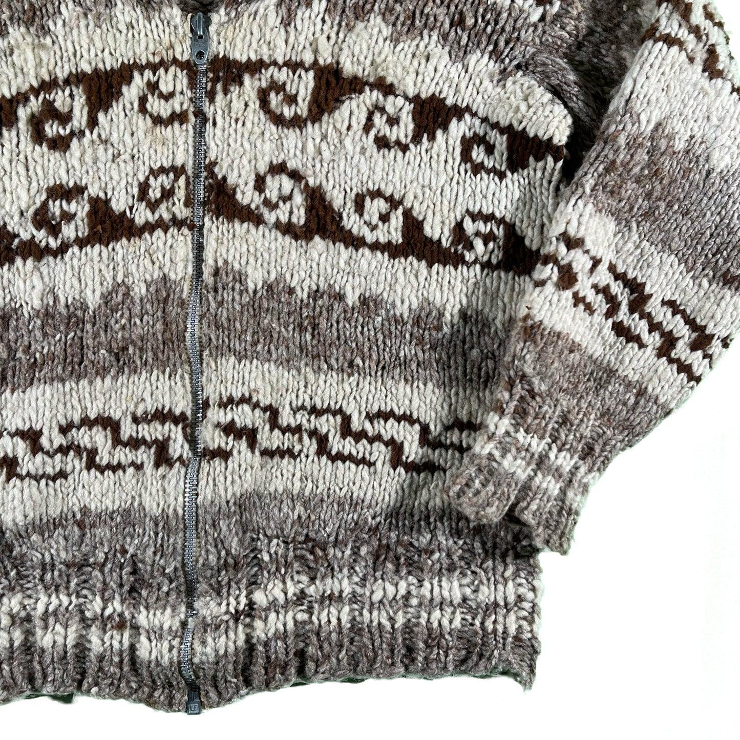 50s Homemade Cowichan Sweater- XL