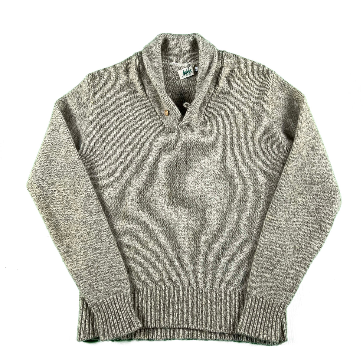 70s/80s REI Shawl Collar Sweater- L