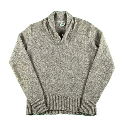 70s/80s REI Shawl Collar Sweater- L