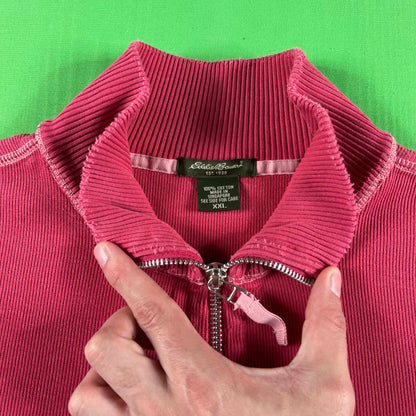 00s Eddie Bauer Dark Bubblegum Pink 1/4 Zip- L
