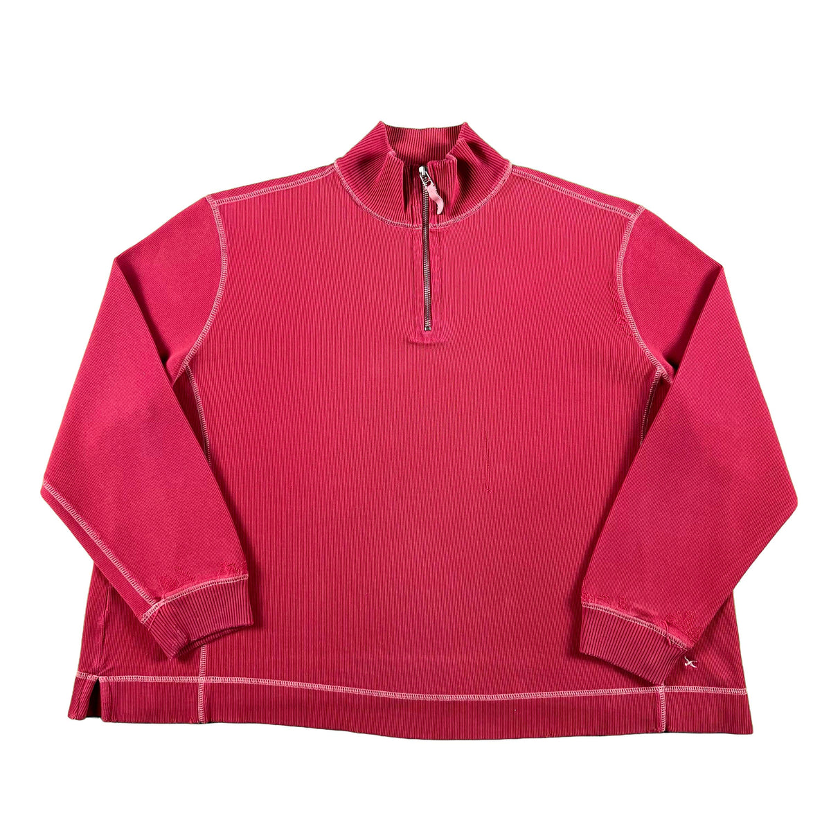 00s Eddie Bauer Dark Bubblegum Pink 1/4 Zip- L