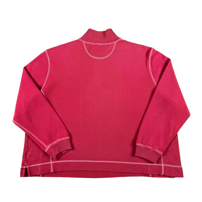 00s Eddie Bauer Dark Bubblegum Pink 1/4 Zip- L