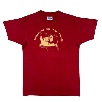 80s Kissing Jesus Christian Church Tee- S