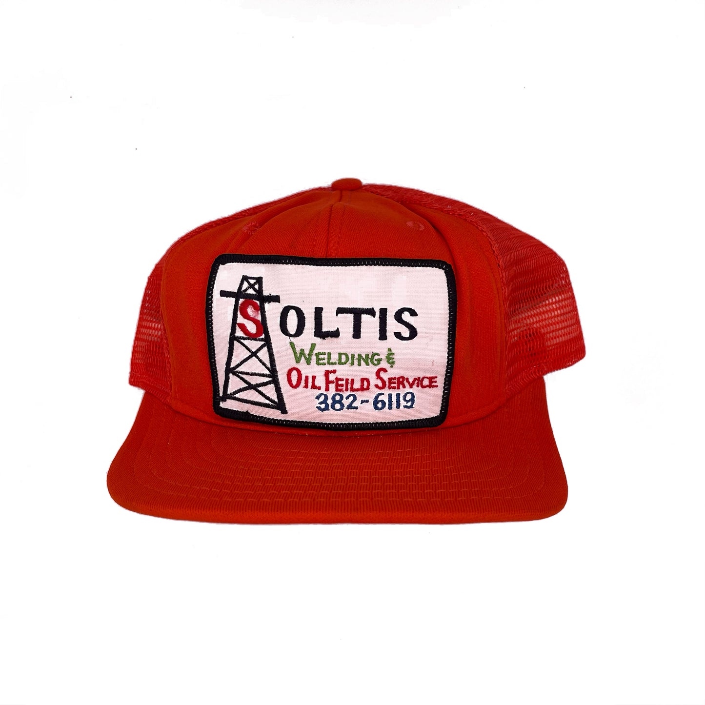 70s Oil Rig Mesh Trucker Hat