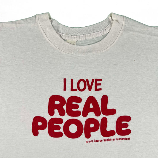 70s I Love Real People Tee- M