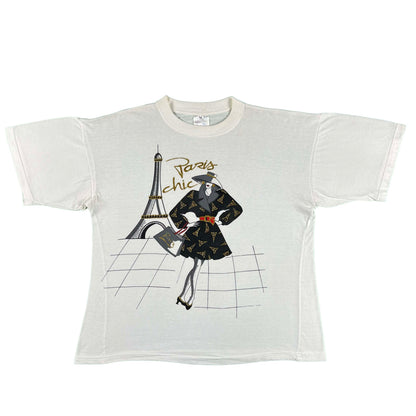 90s Paris Chic Tee- L