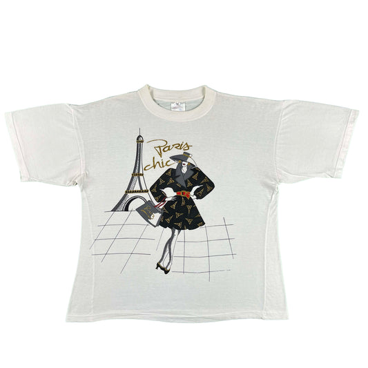 90s Paris Chic Tee- L