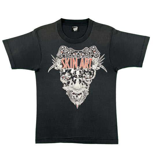 90s Faded Black Skin Art Tee- S