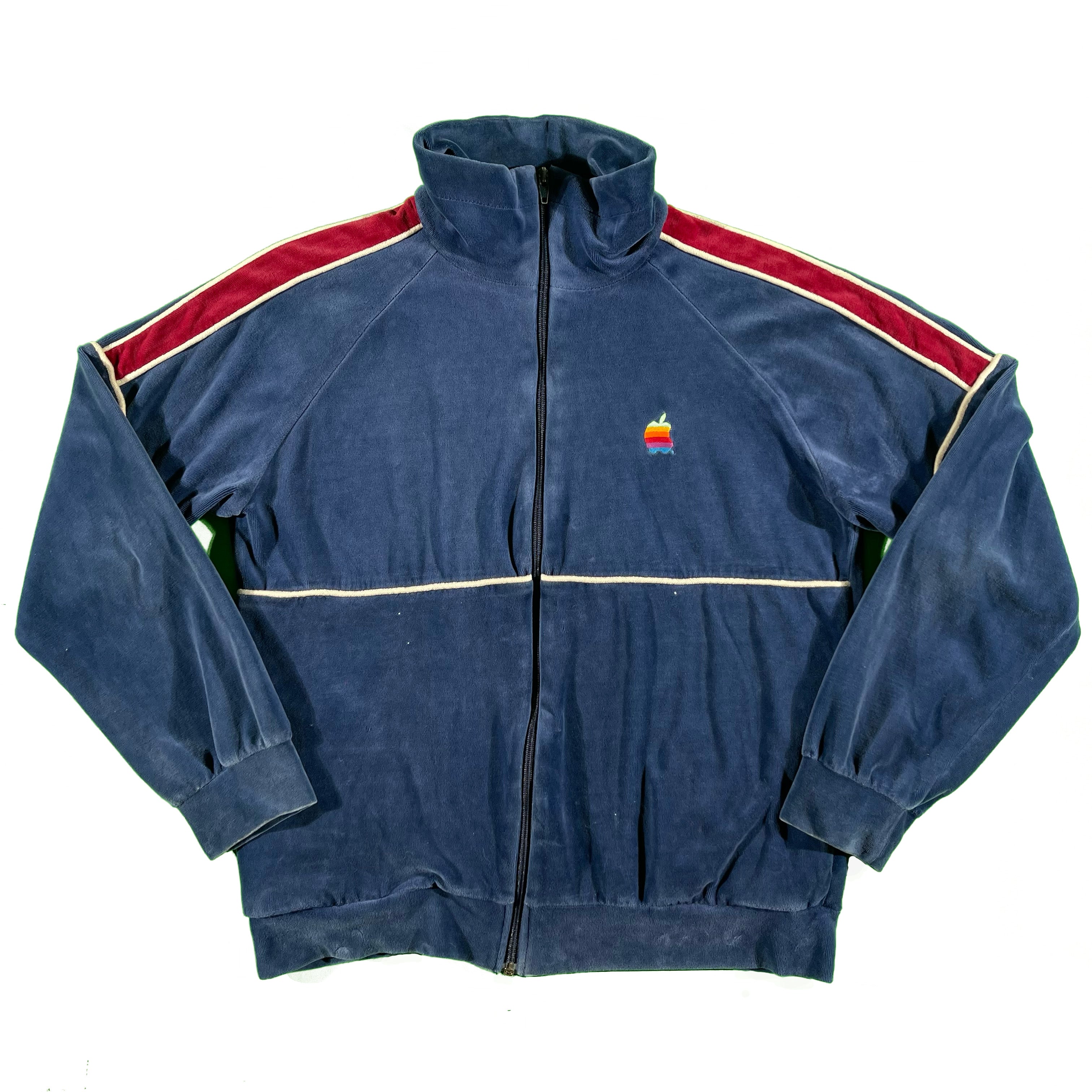 90s Apple x Fred Perry Velour Jacket- M