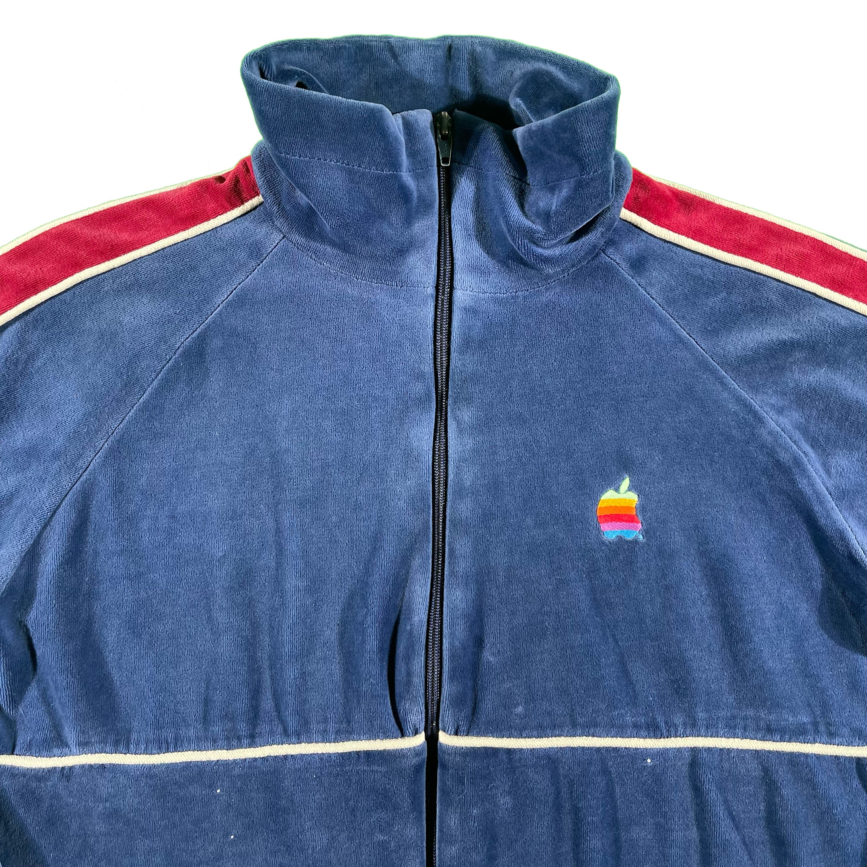 90s Apple x Fred Perry Velour Jacket- M – Plum Garments