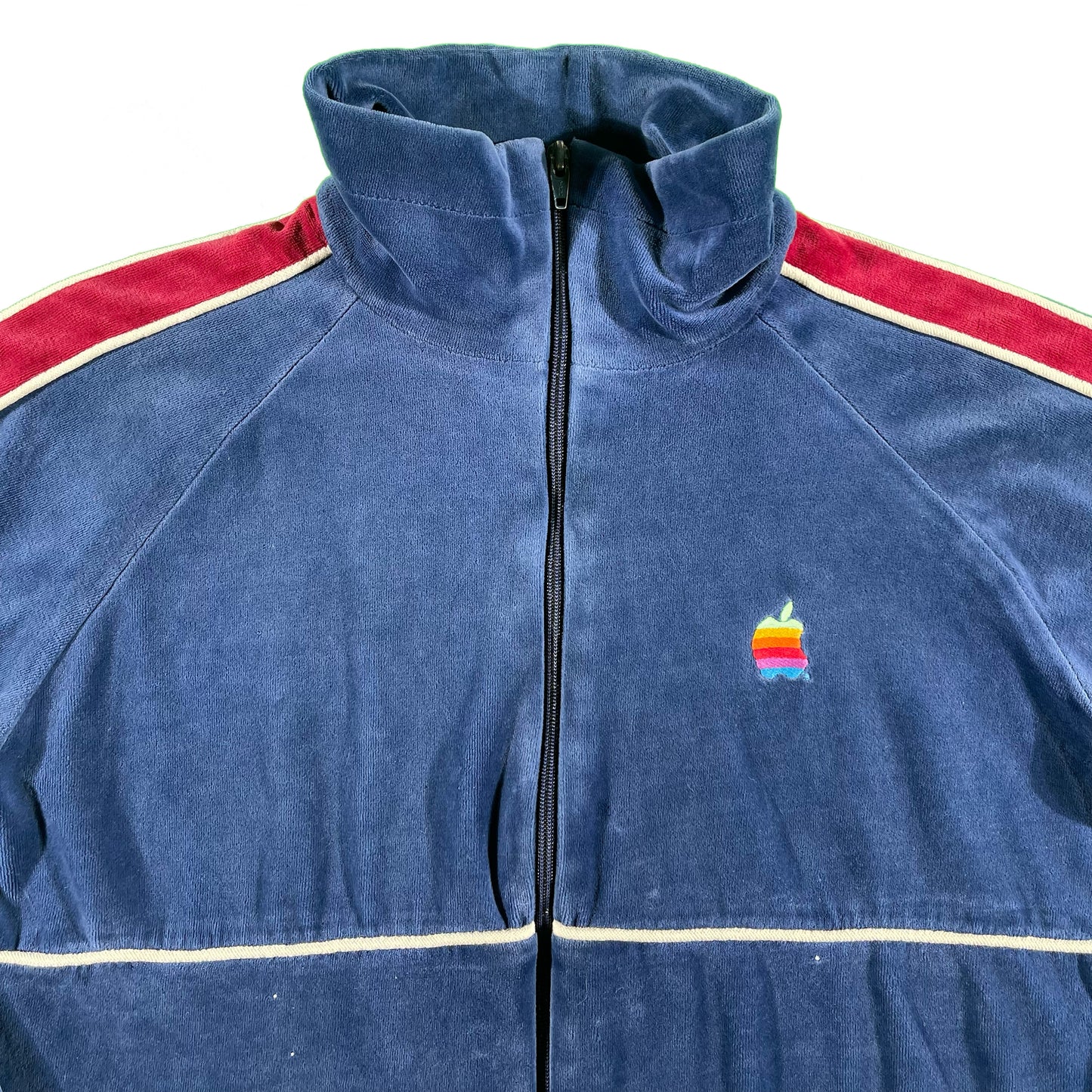 90s Rare Apple x Fred Perry Velour Jacket- M