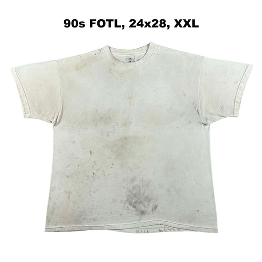 Vintage Beat Up Blank White Tees- SELECT TEE