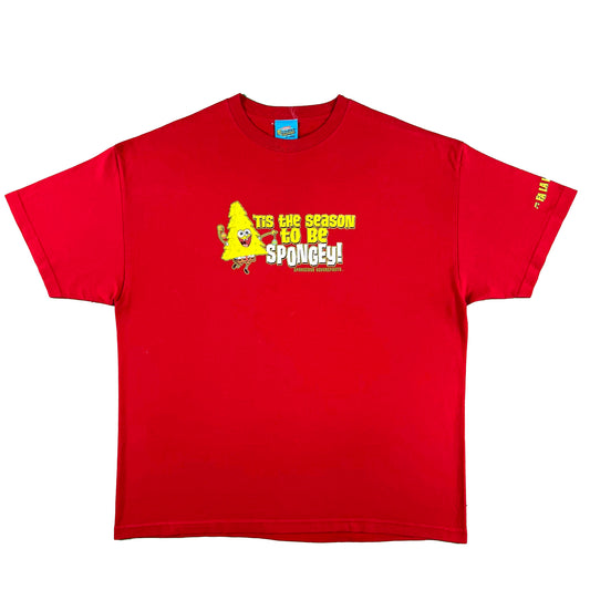 2002 Spongebob 'Tis the Season to be Spongey! Tee- XL