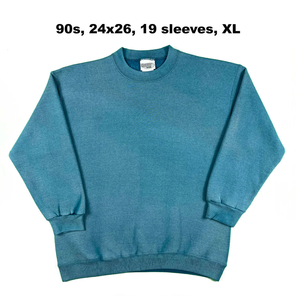 Vintage Blank Green Sweatshirts- SELECT SWEAT