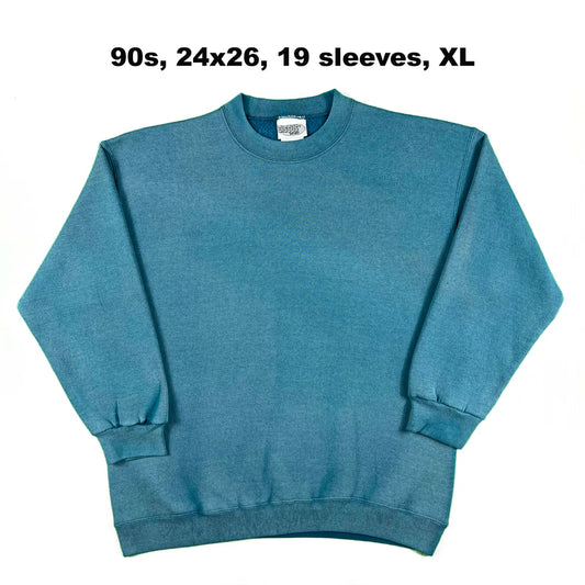 Vintage Blank Green Sweatshirts- SELECT SWEAT