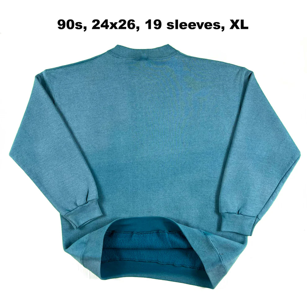 Vintage Blank Green Sweatshirts- SELECT SWEAT