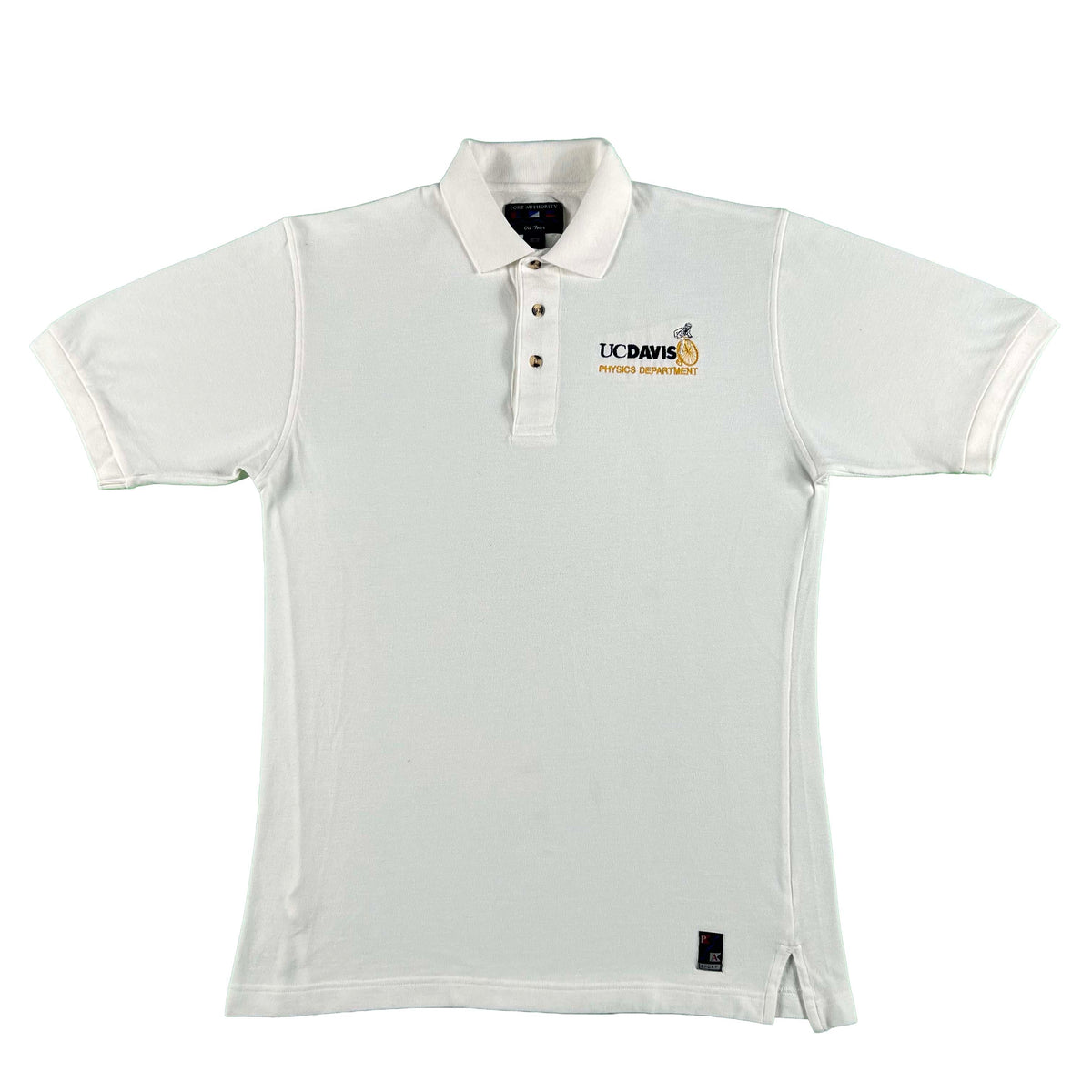 90s UC Davis Physics Polo Shirt- M