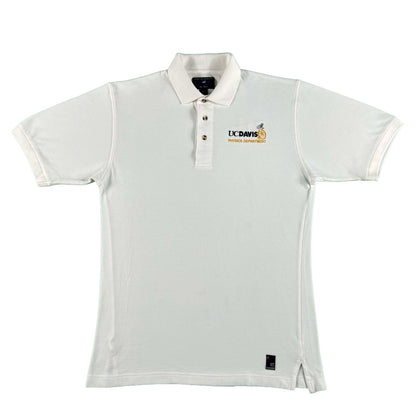 90s UC Davis Physics Polo Shirt- M