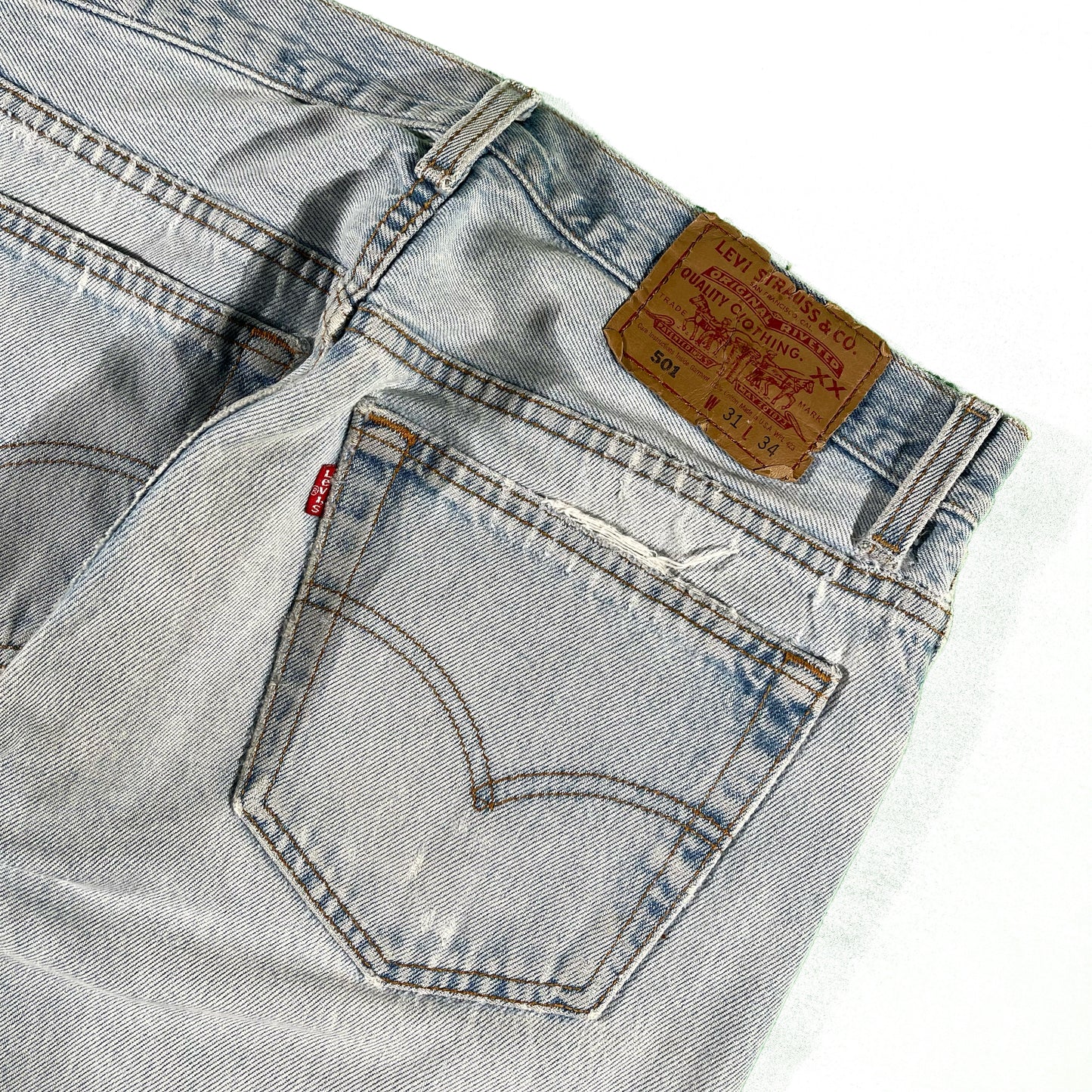 90s Levi's 501s- 31x32.5