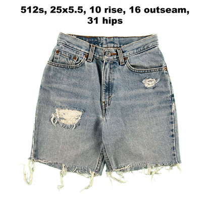 80s/90s Levi's Cut Off Denim Shorts- SELECT PAIR