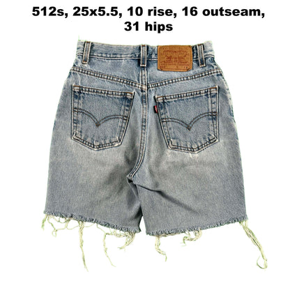 80s/90s Levi's Cut Off Denim Shorts- SELECT PAIR