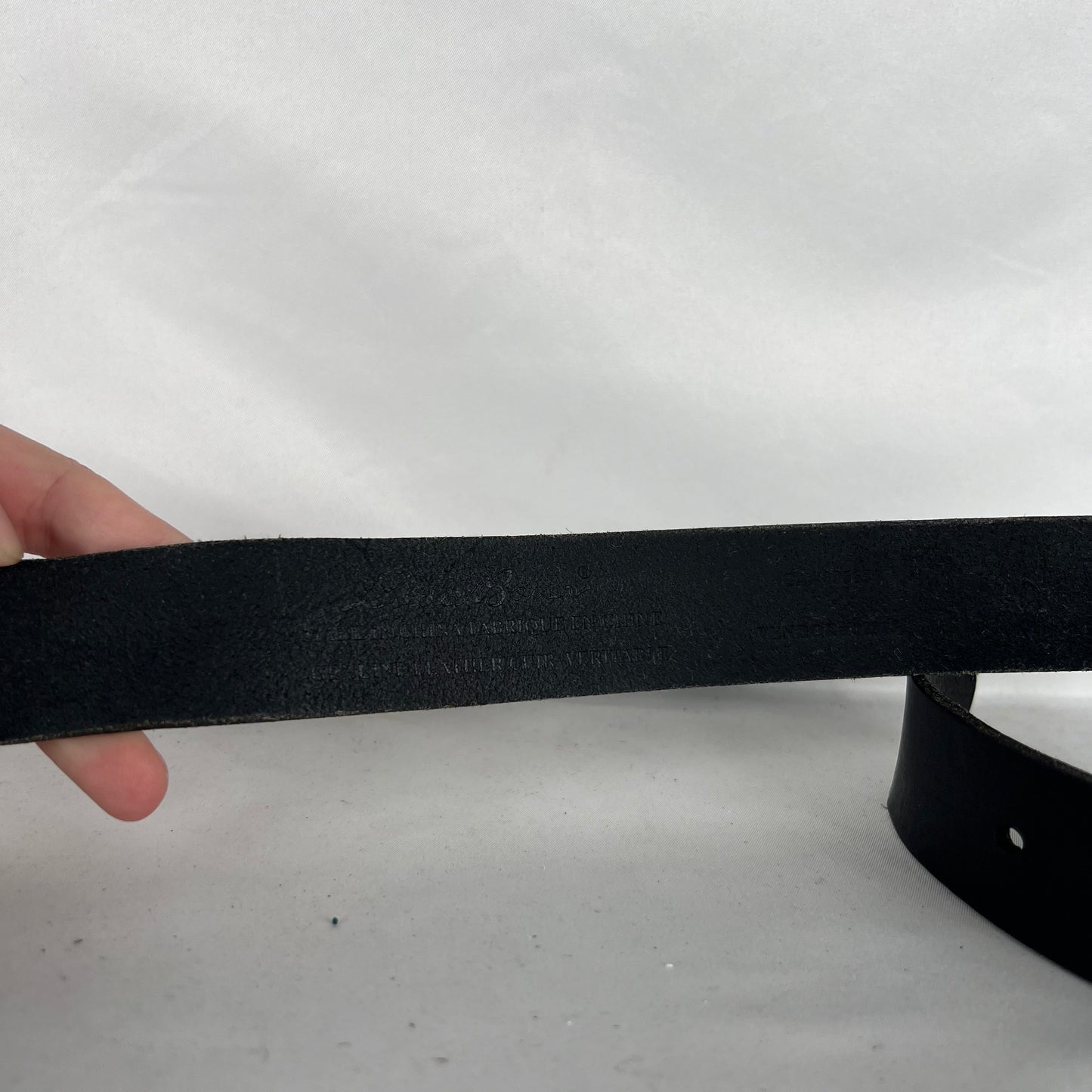 Eddie Bauer Black Leather Belt- 36"-40"