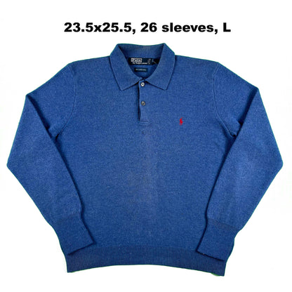 Vintage Polo Ralph Lauren Lambswool Collared Sweaters- SELECT KNIT